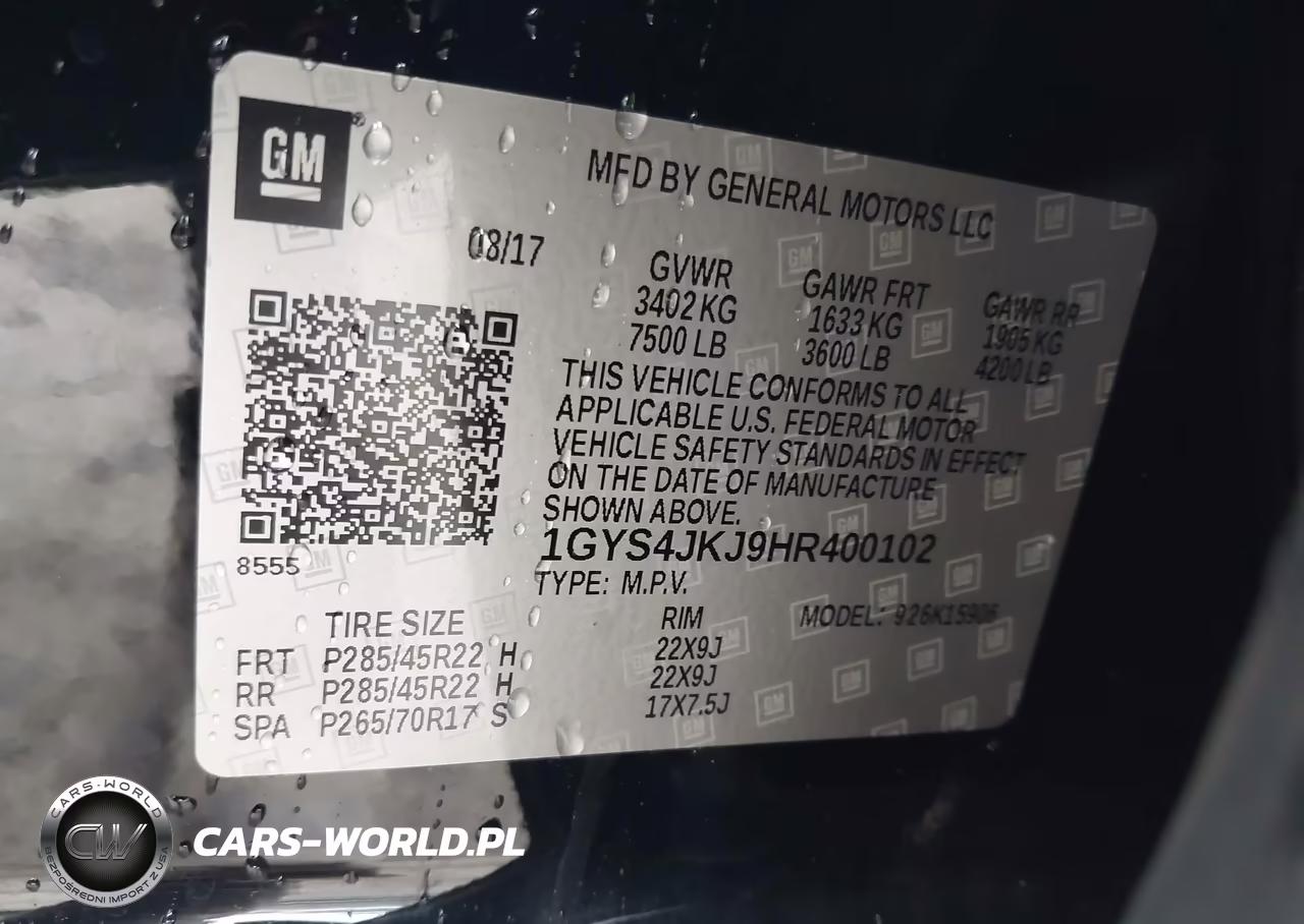 2017 Cadillac Escalade Esv Premium Luxury VIN:1GYS4JKJ9HR400102 - 9