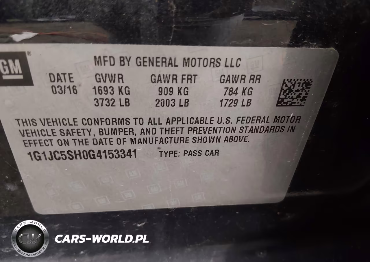 2016 Chevrolet Sonic Lt Auto VIN:1G1JC5SH0G4153341 - 9