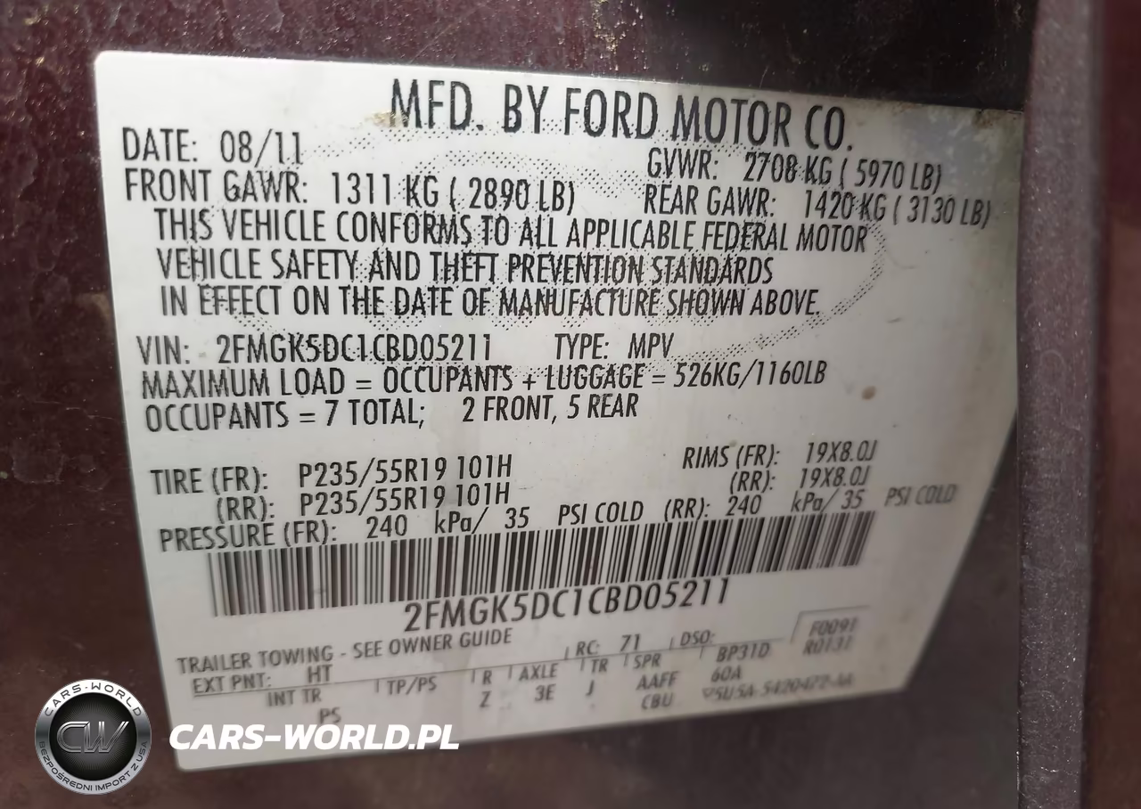 2012 Ford Flex Limited-Titanium VIN:2FMGK5DC1CBD05211 - 9