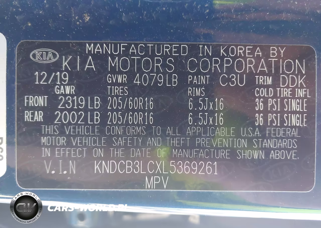 2020 Kia Niro Lx VIN:KNDCB3LCXL5369261 - 9