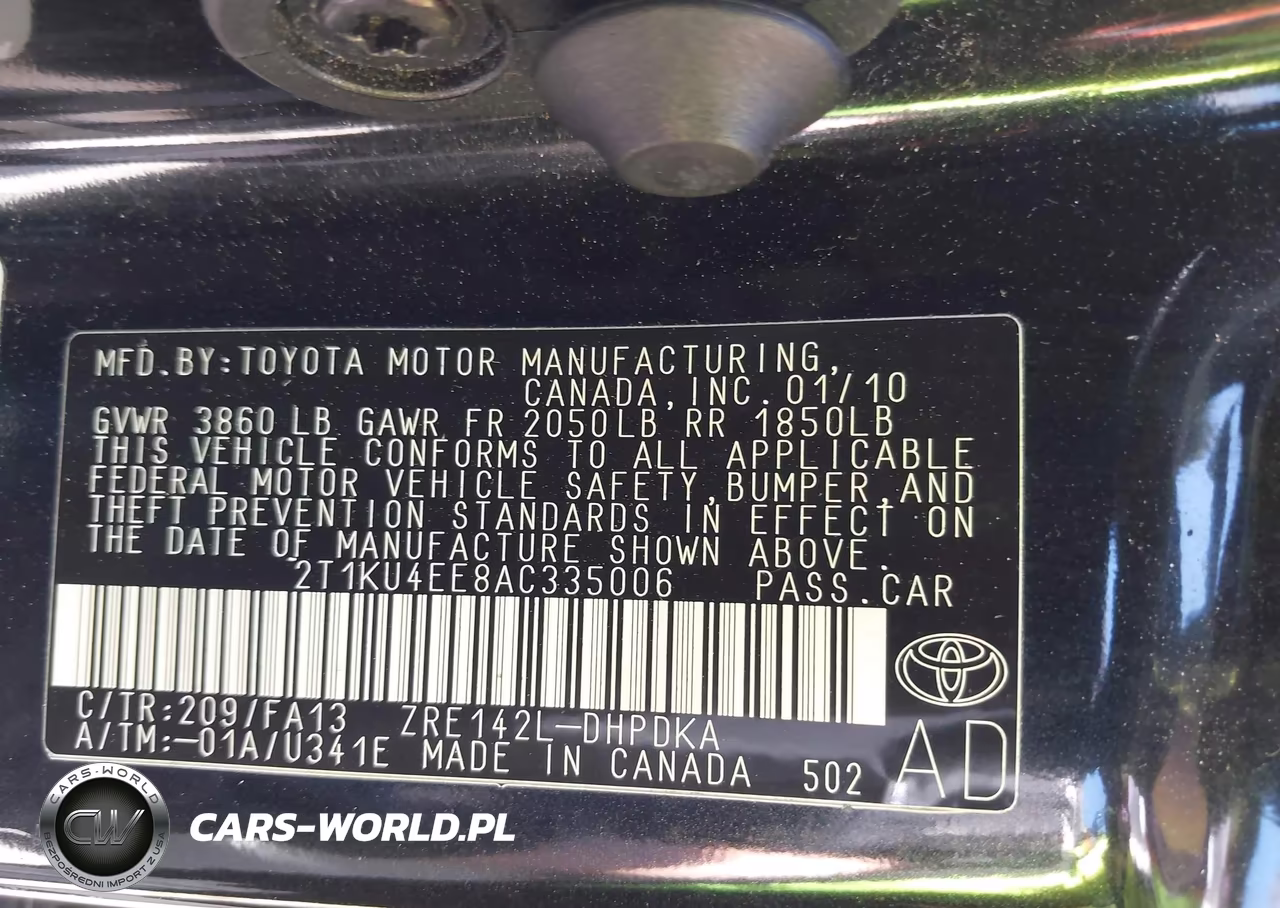 2010 Toyota Matrix VIN:2T1KU4EE8AC335006 - 9
