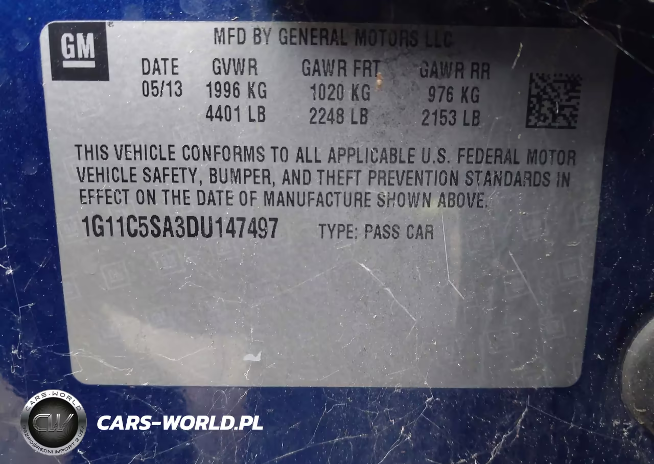 2013 Chevrolet Malibu 1Lt VIN:1G11C5SA3DU147497 - 9