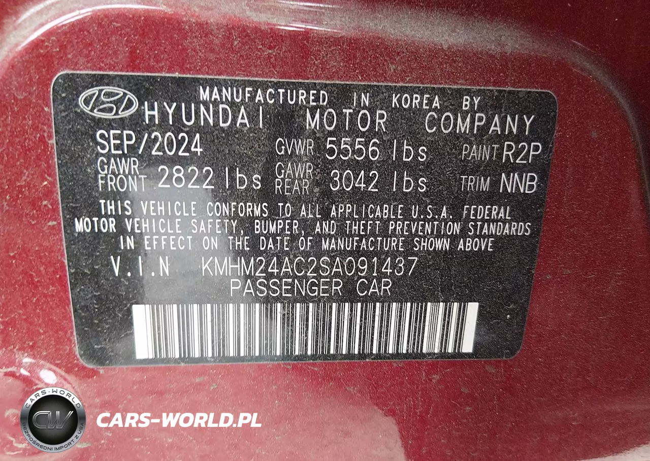 2025 Hyundai Ioniq 6 Se VIN:KMHM24AC2SA091437 - 9