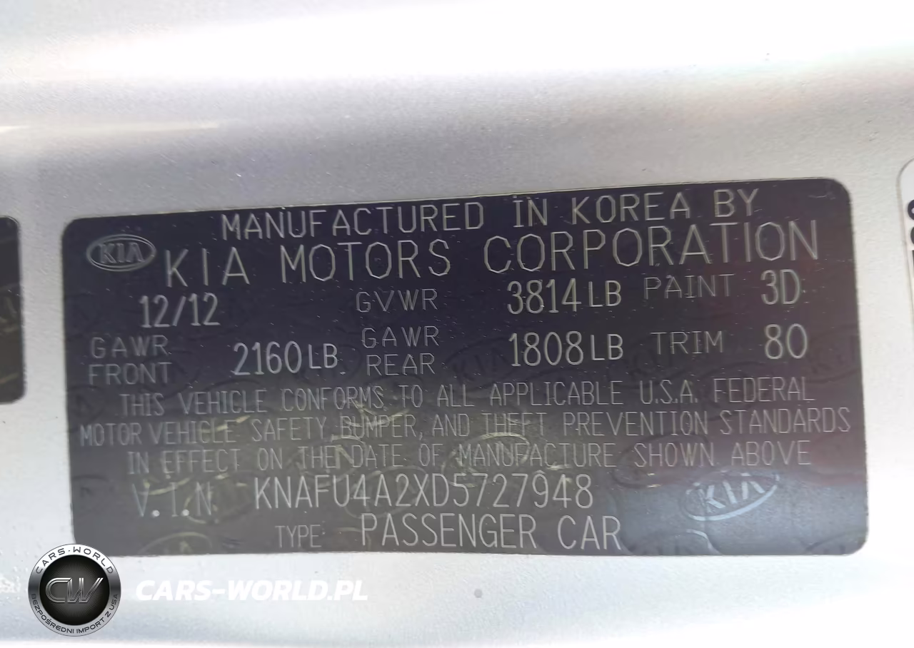 2013 Kia Forte Ex VIN:KNAFU4A2XD5727948 - 9