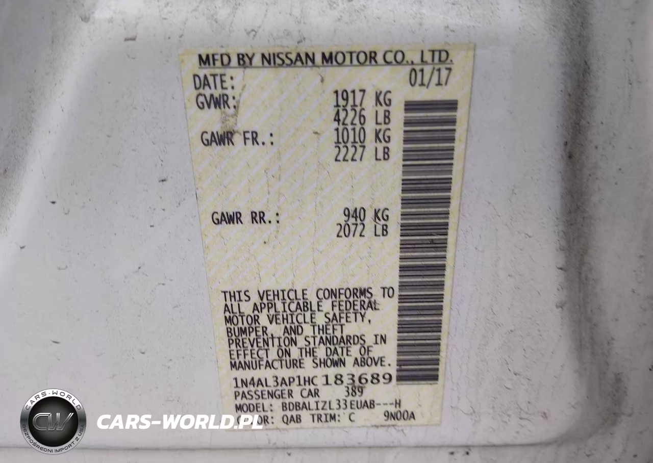 2017 Nissan Altima 2.5 Sv VIN:1N4AL3AP1HC183689 - 9