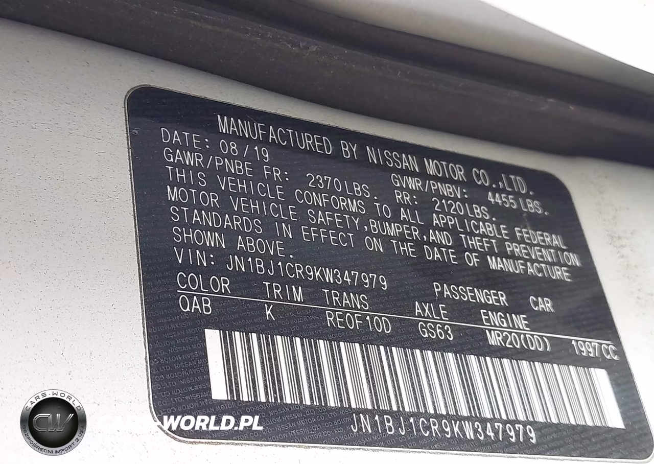2019 Nissan Rogue Sport Sv VIN:JN1BJ1CR9KW347979 - 9