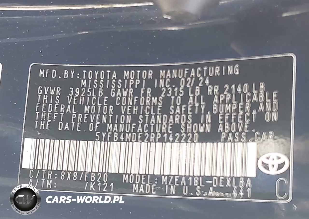 2024 Toyota Corolla Le VIN:5YFB4MDE2RP142220 - 9