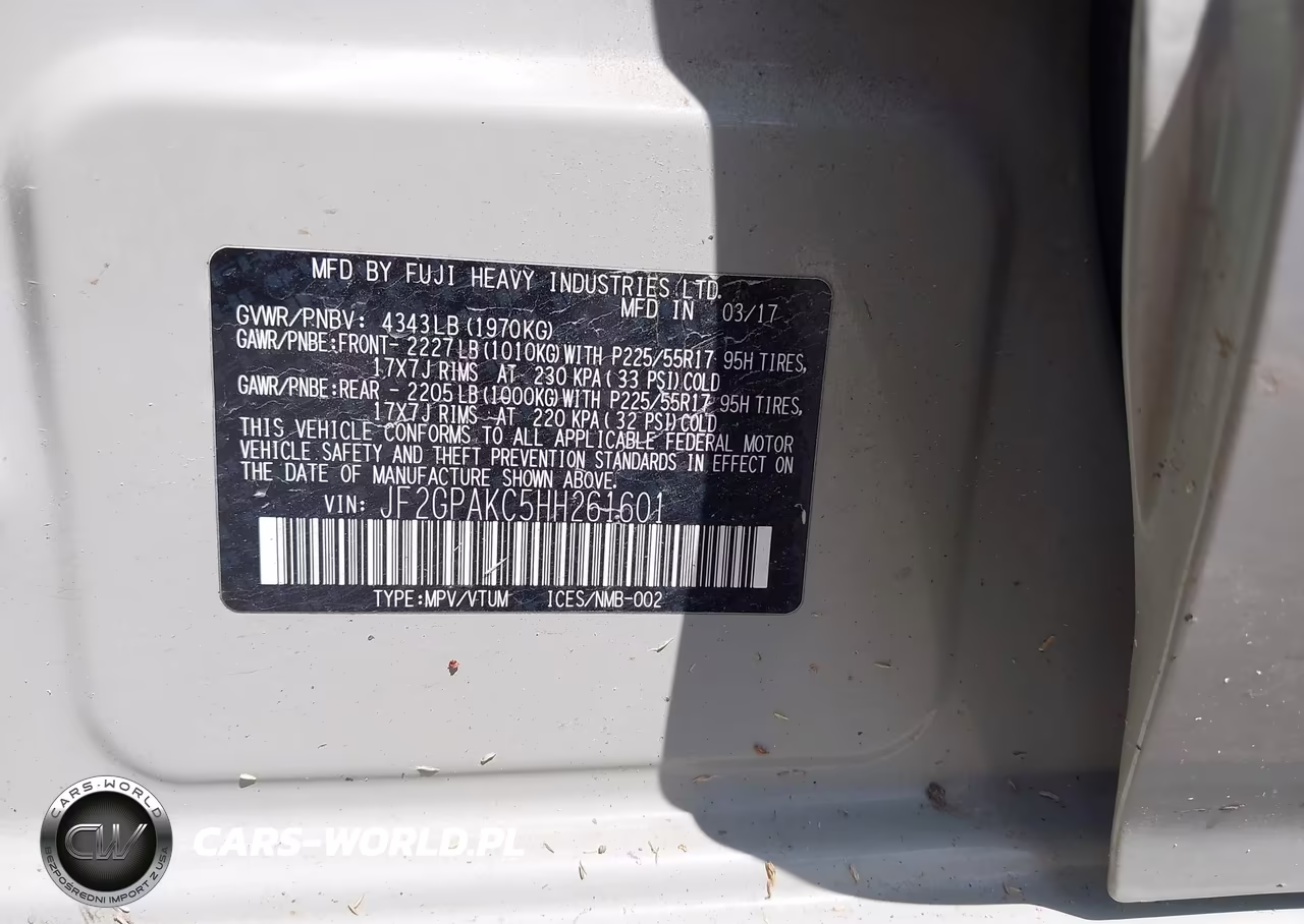 2017 Subaru Crosstrek 2.0I Limited VIN:JF2GPAKC5HH261601 - 9