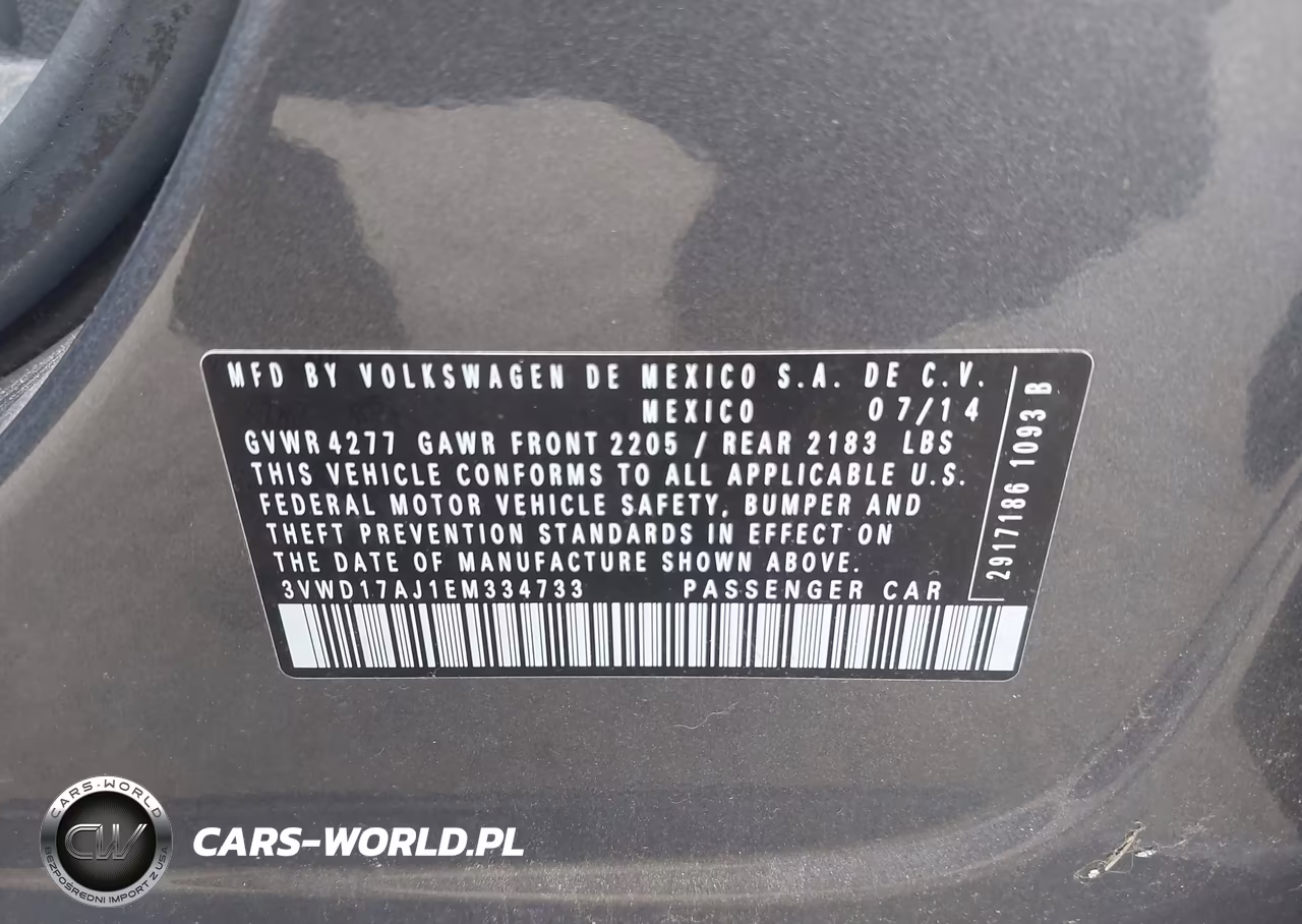 2014 Volkswagen Jetta 1.8T Se VIN:3VWD17AJ1EM334733 - 9