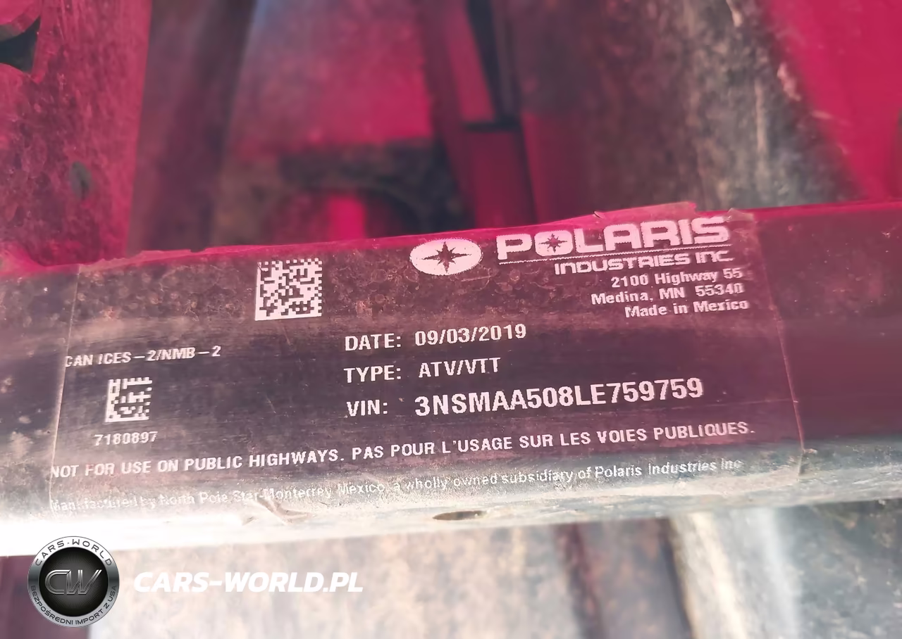 2020 Polaris Ranger 500 VIN:3NSMAA508LE759759 - 10