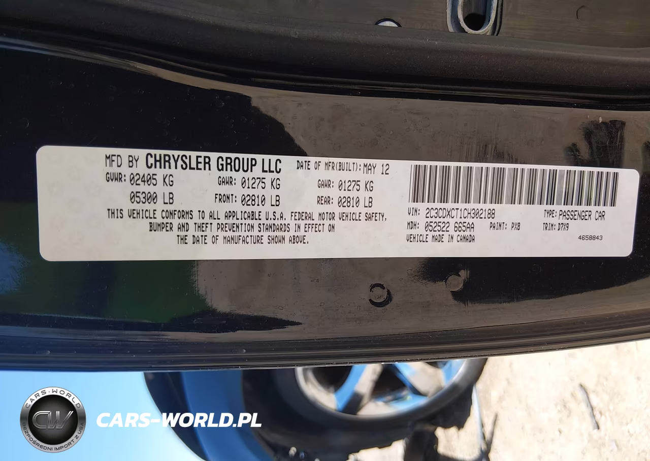 2012 Dodge Charger R-T VIN:2C3CDXCT1CH302188 - 9