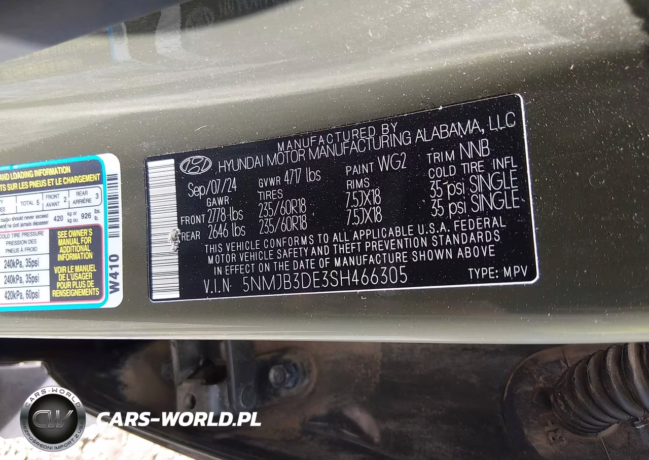 2025 Hyundai Tucson Sel VIN:5NMJB3DE3SH466305 - 9