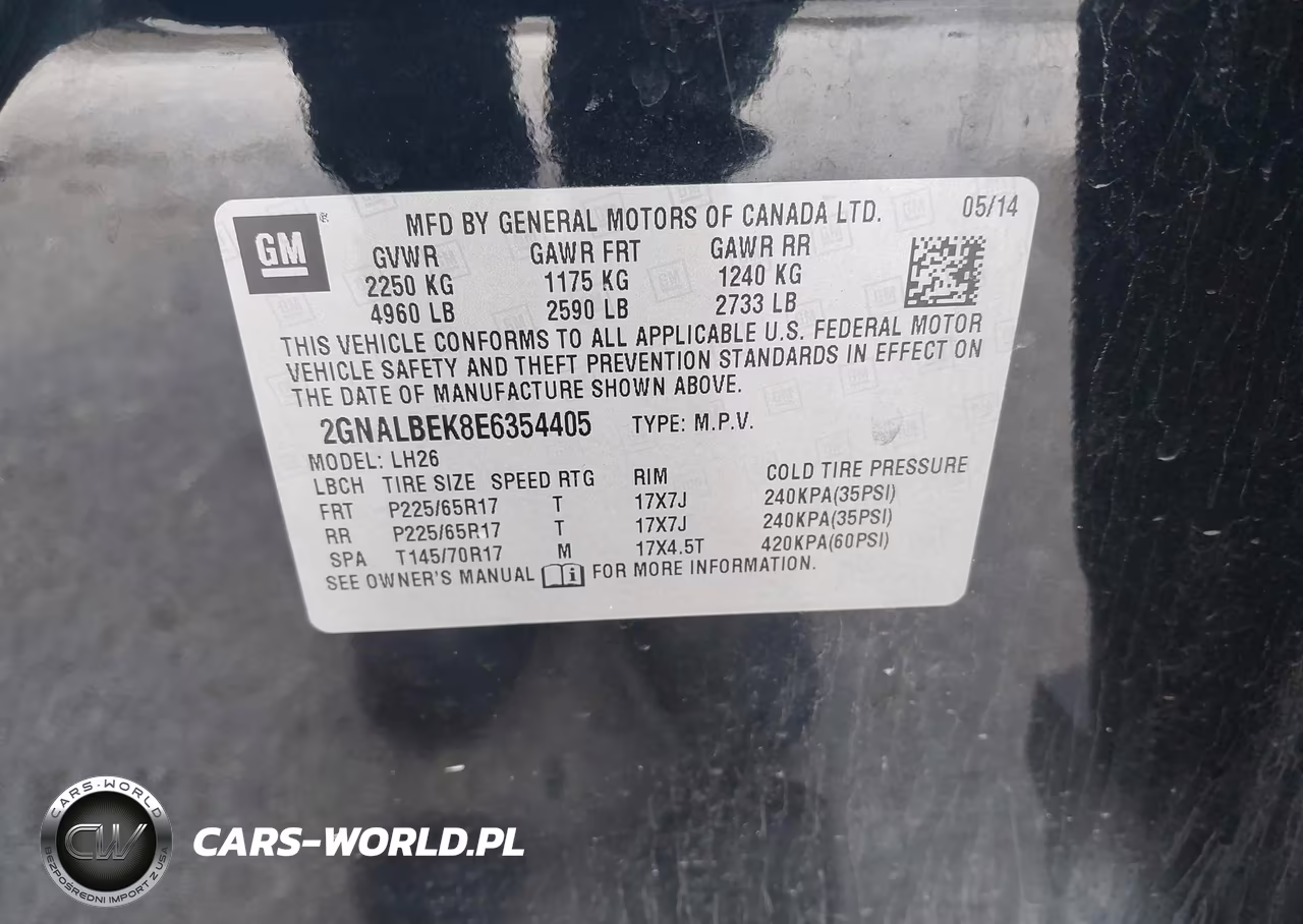 2014 Chevrolet Equinox Lt VIN:2GNALBEK8E6354405 - 9