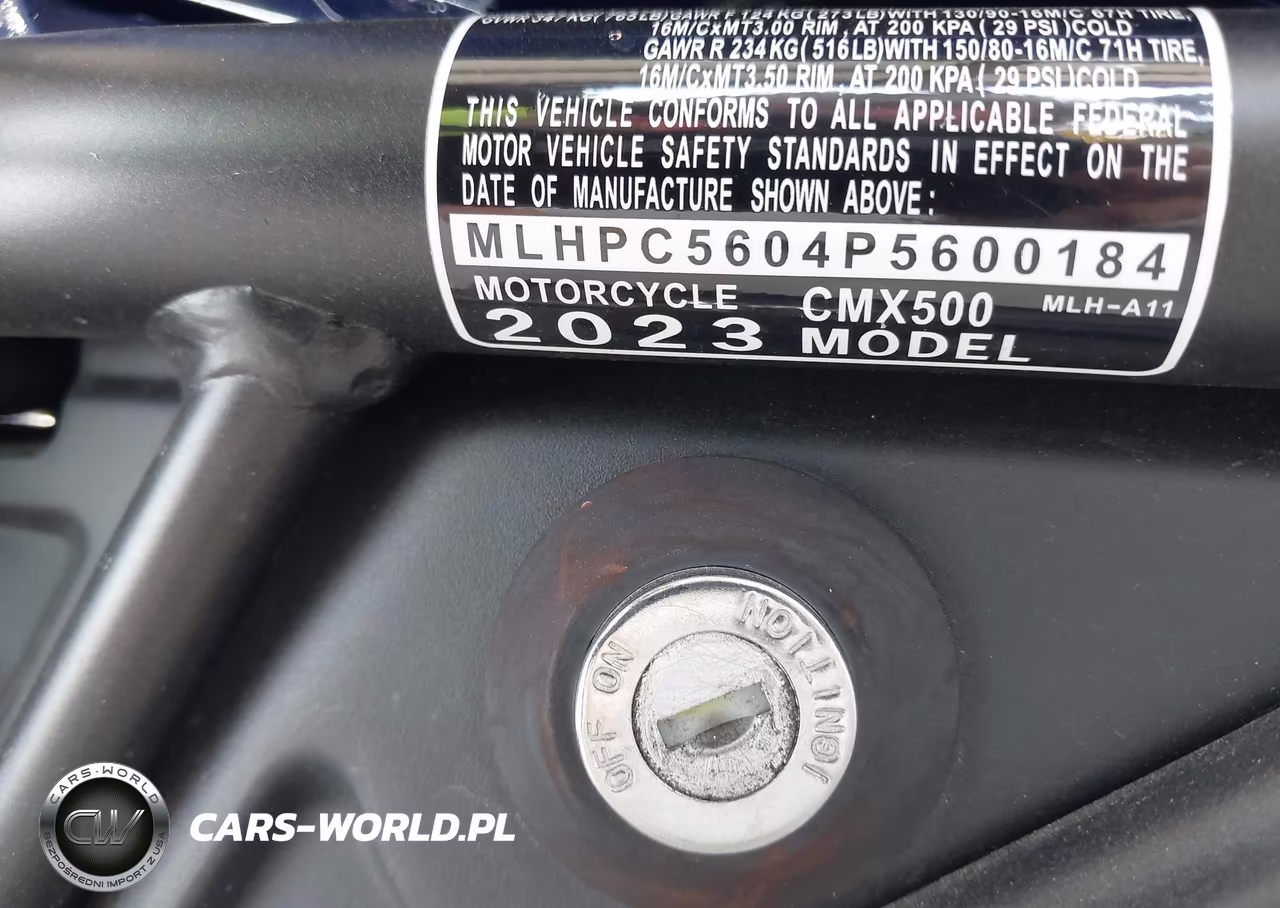 2023 Honda Cmx500 VIN:MLHPC5604P5600184 - 10