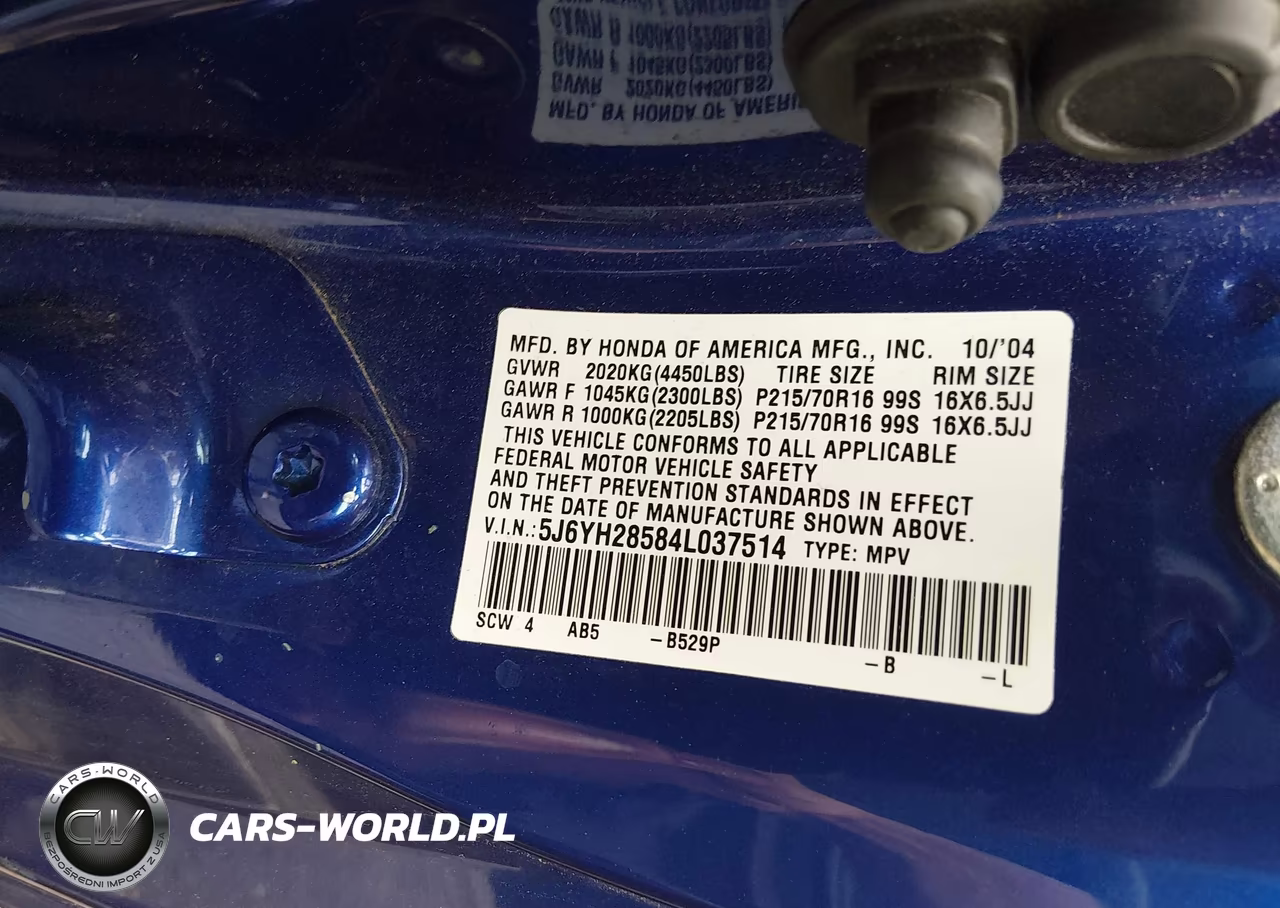 2004 Honda Element Ex VIN:5J6YH28584L037514 - 9