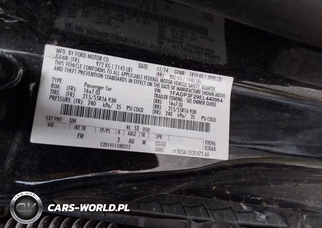 2014 Ford Focus Se VIN:1FADP3F29EL440964 - 9