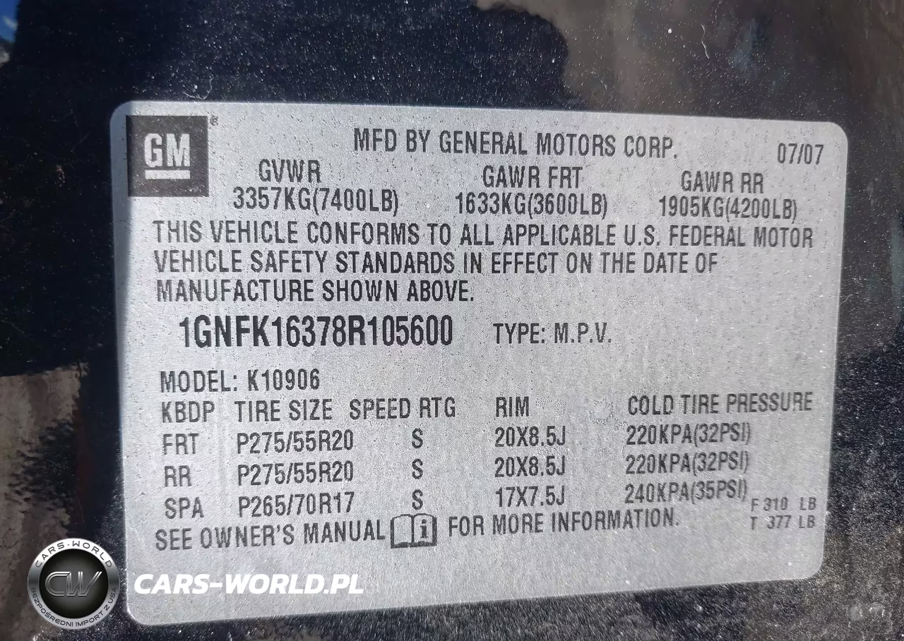 2008 Chevrolet Suburban 1500 Ltz VIN:1GNFK16378R105600 - 9