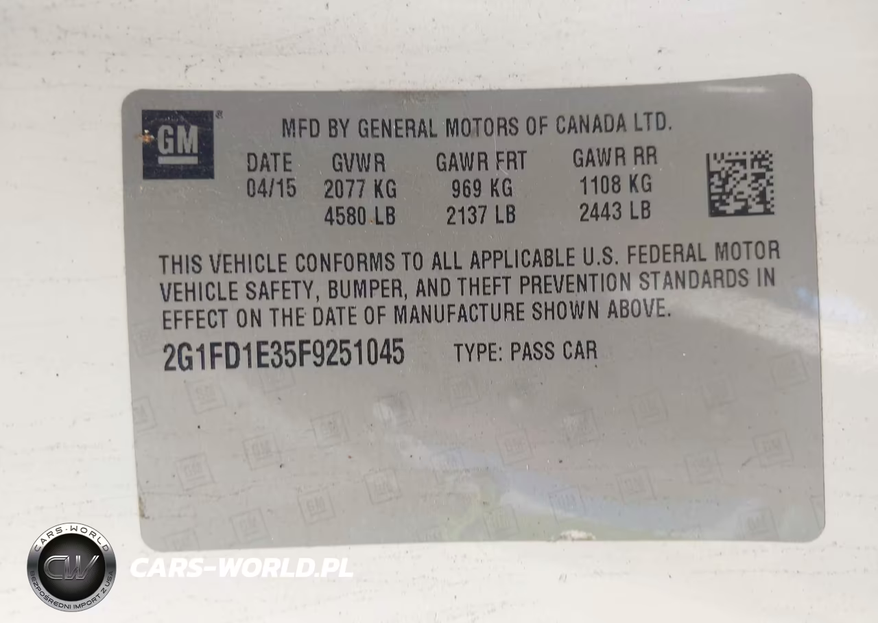 2015 Chevrolet Camaro 1Lt VIN:2G1FD1E35F9251045 - 9