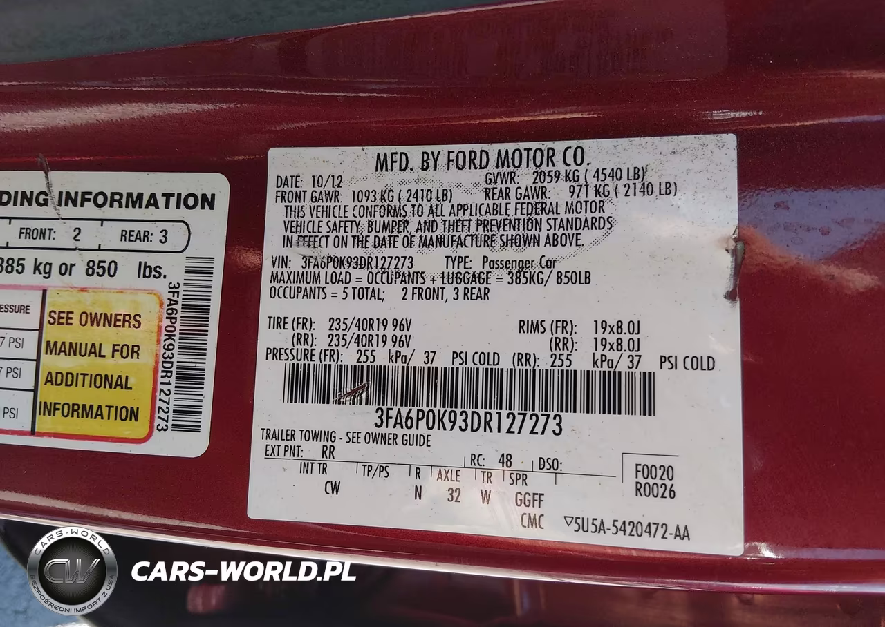 2013 Ford Fusion Titanium VIN:3FA6P0K93DR127273 - 9