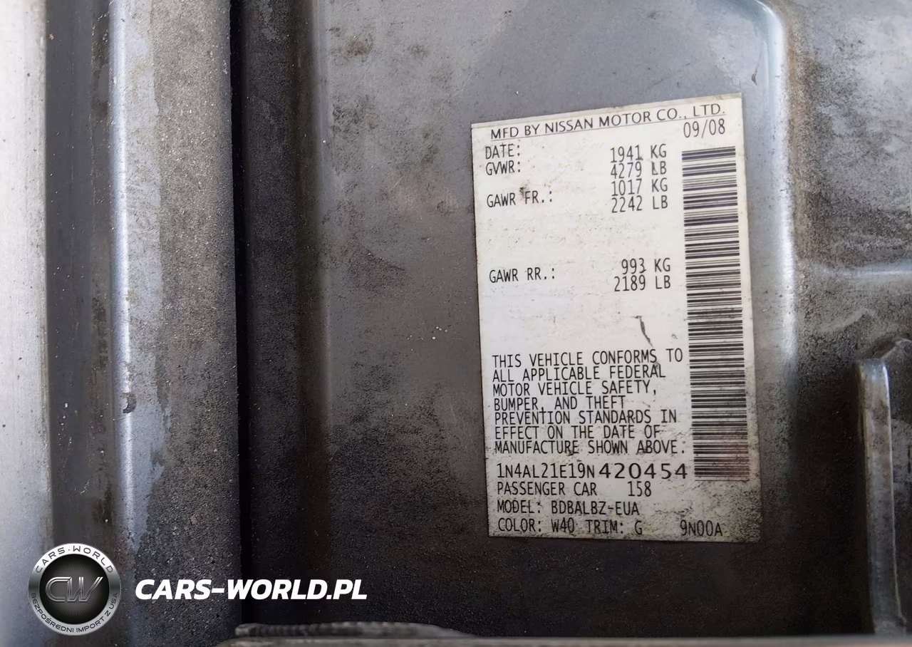 2009 Nissan Altima 2.5 S VIN:1N4AL21E19N420454 - 9