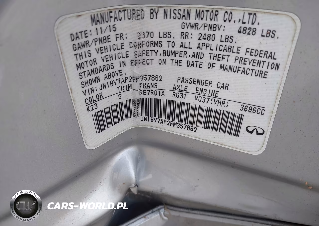 2015 Infiniti Q50 Premium VIN:JN1BV7AP2FM357862 - 9