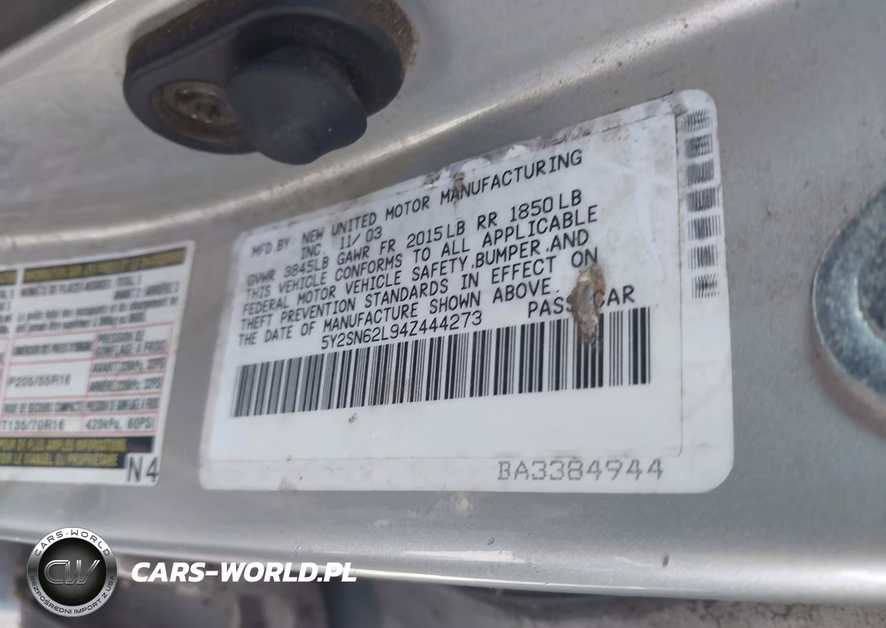 2004 Pontiac Vibe Gt VIN:5Y2SN62L94Z444273 - 9