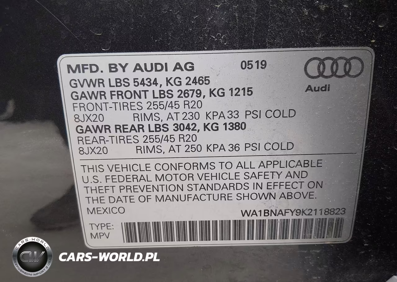 2019 Audi Q5 45 Premium VIN:WA1BNAFY9K2118823 - 9