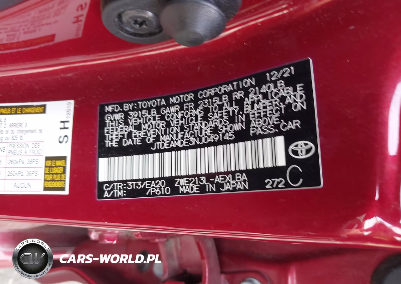2022 Toyota Corolla Hybrid Le VIN:JTDEAMDE3NJ049145 - 9