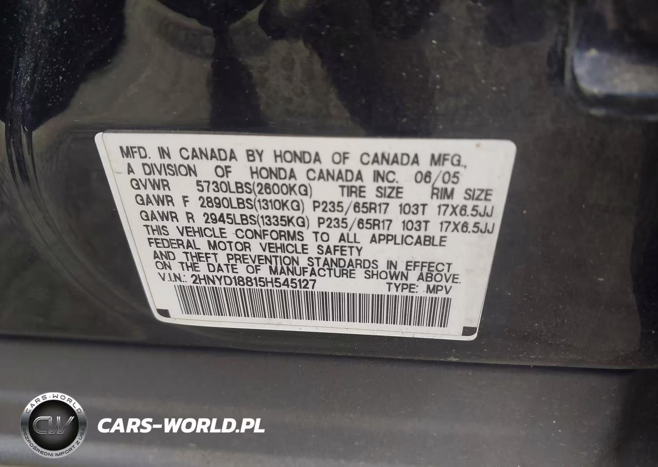 2005 Acura Mdx VIN:2HNYD18815H545127 - 9