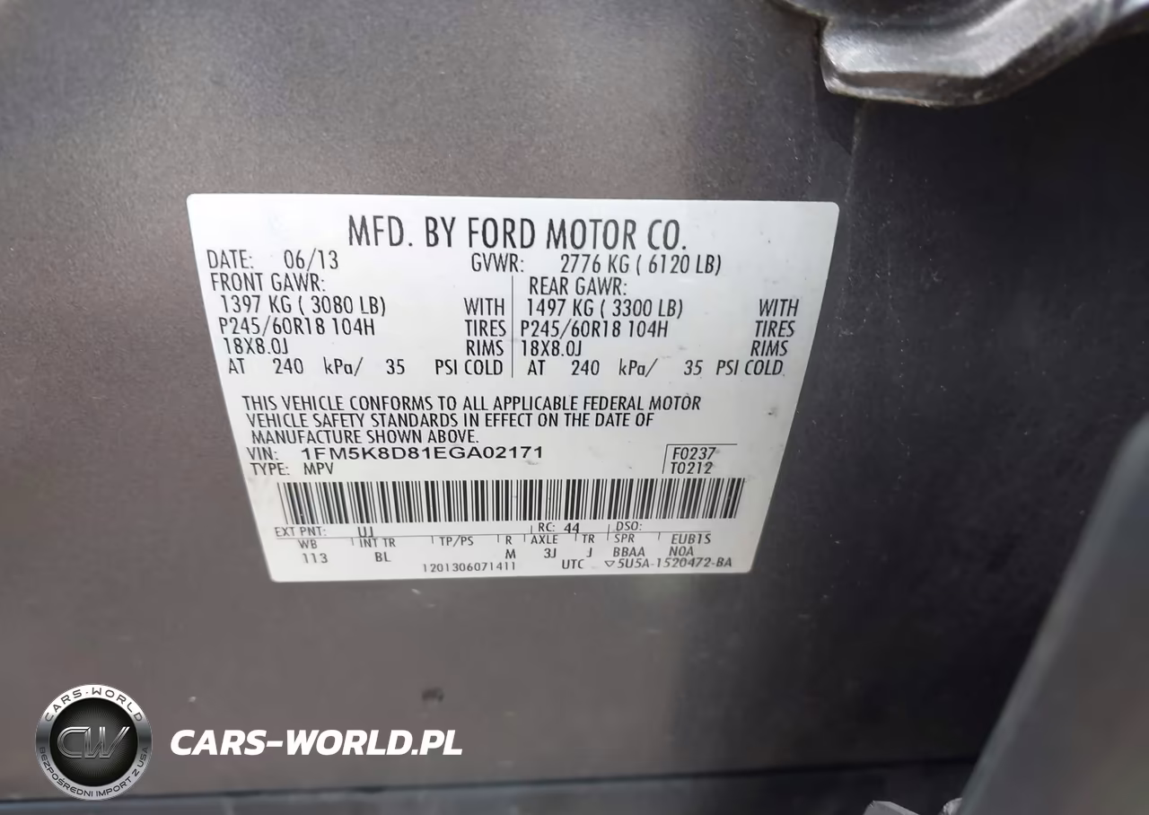 2014 Ford Explorer Xlt VIN:1FM5K8D81EGA02171 - 9