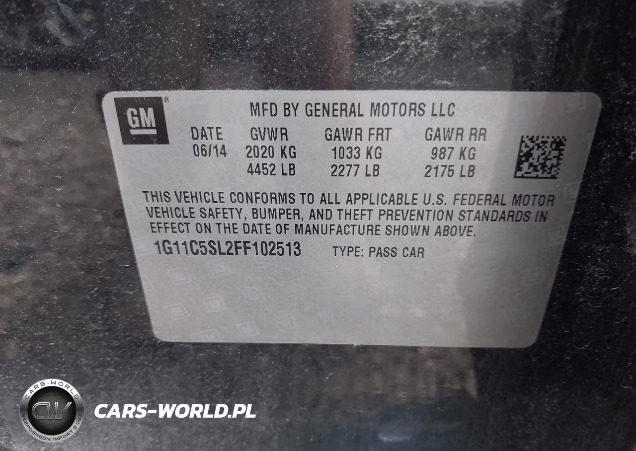 2015 Chevrolet Malibu 1Lt VIN:1G11C5SL2FF102513 - 9