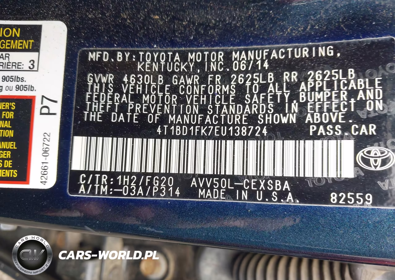2014 Toyota Camry Hybrid Se Limited Edition VIN:4T1BD1FK7EU138724 - 9