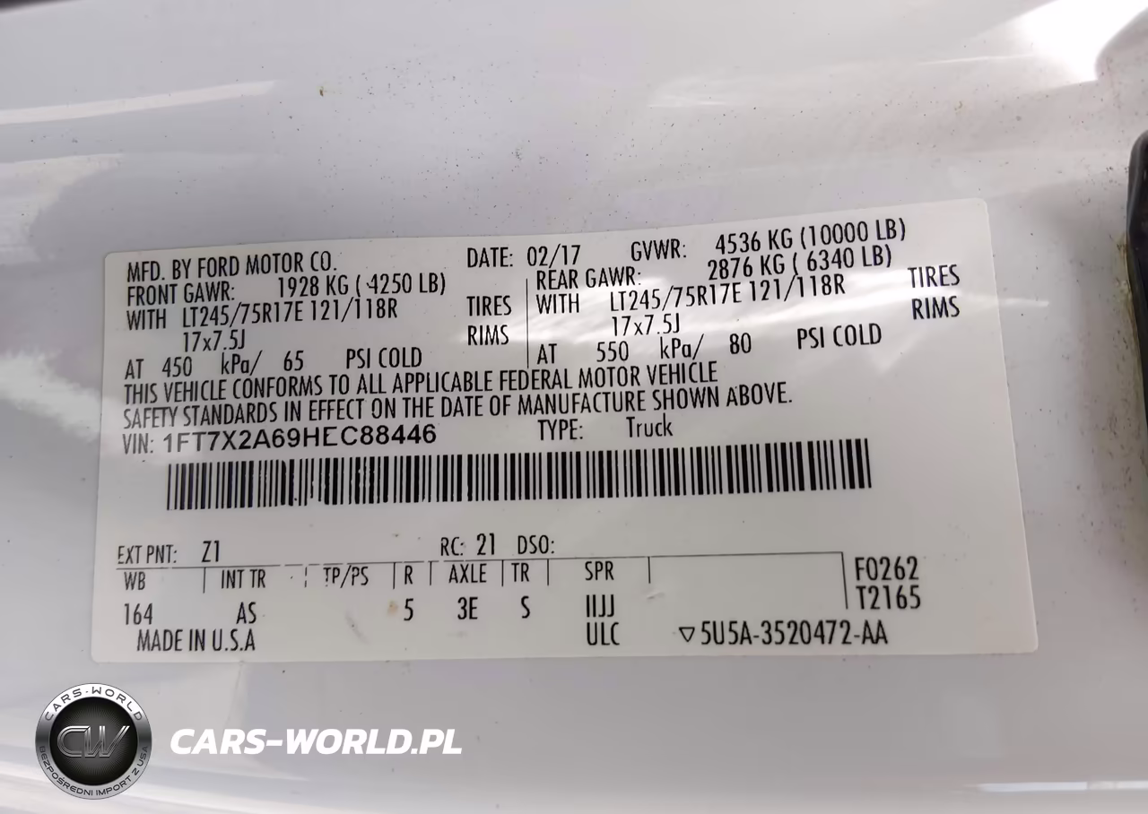 2017 Ford F-250 Lariat-Xl-Xlt VIN:1FT7X2A69HEC88446 - 9