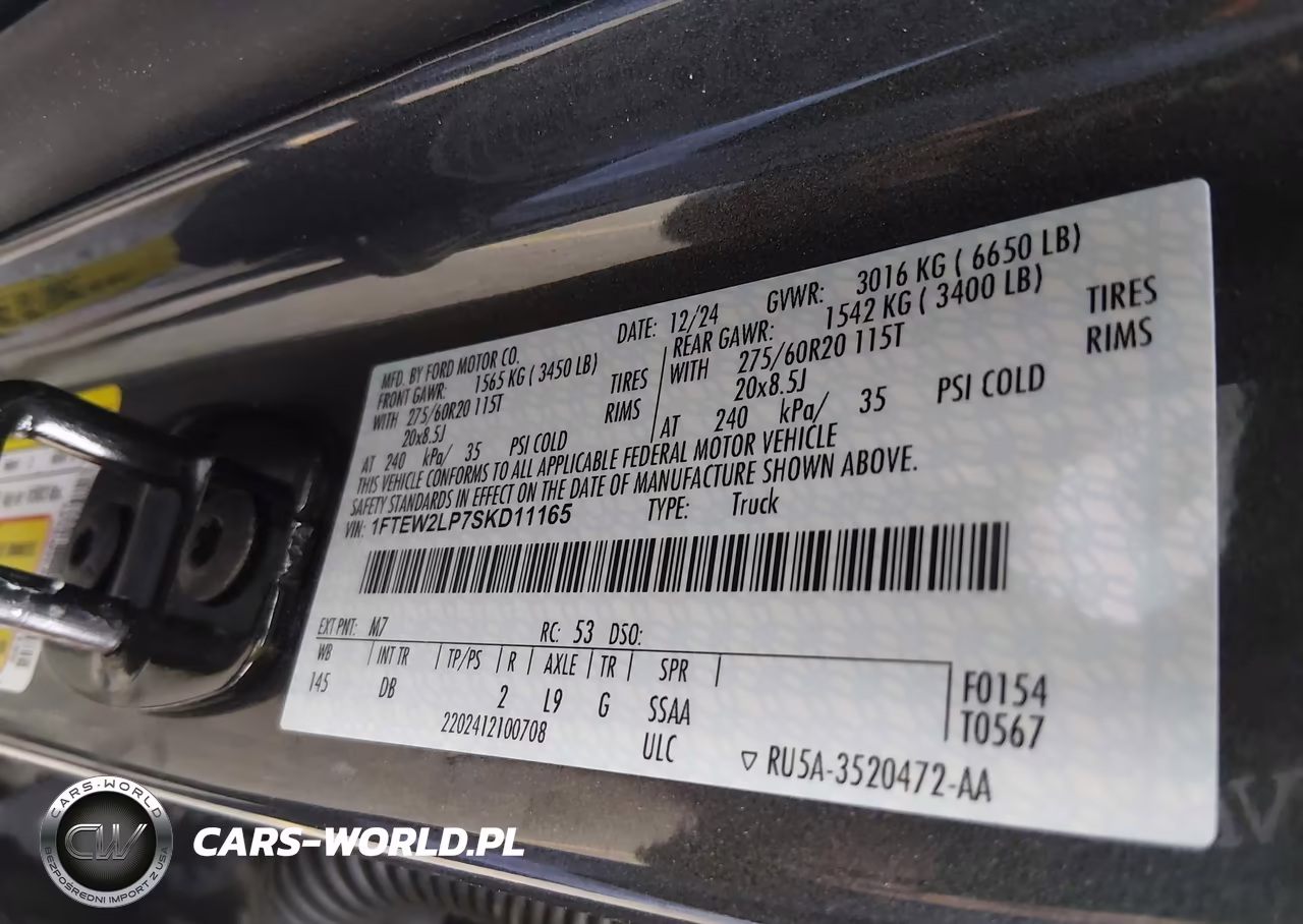 2025 Ford F-150 Stx VIN:1FTEW2LP7SKD11165 - 9