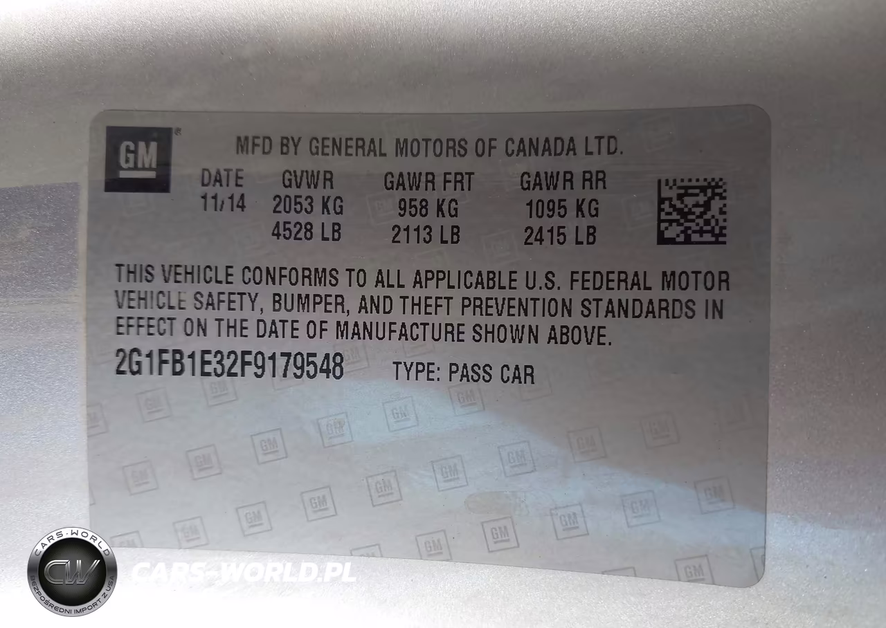 2015 Chevrolet Camaro 2Ls VIN:2G1FB1E32F9179548 - 9