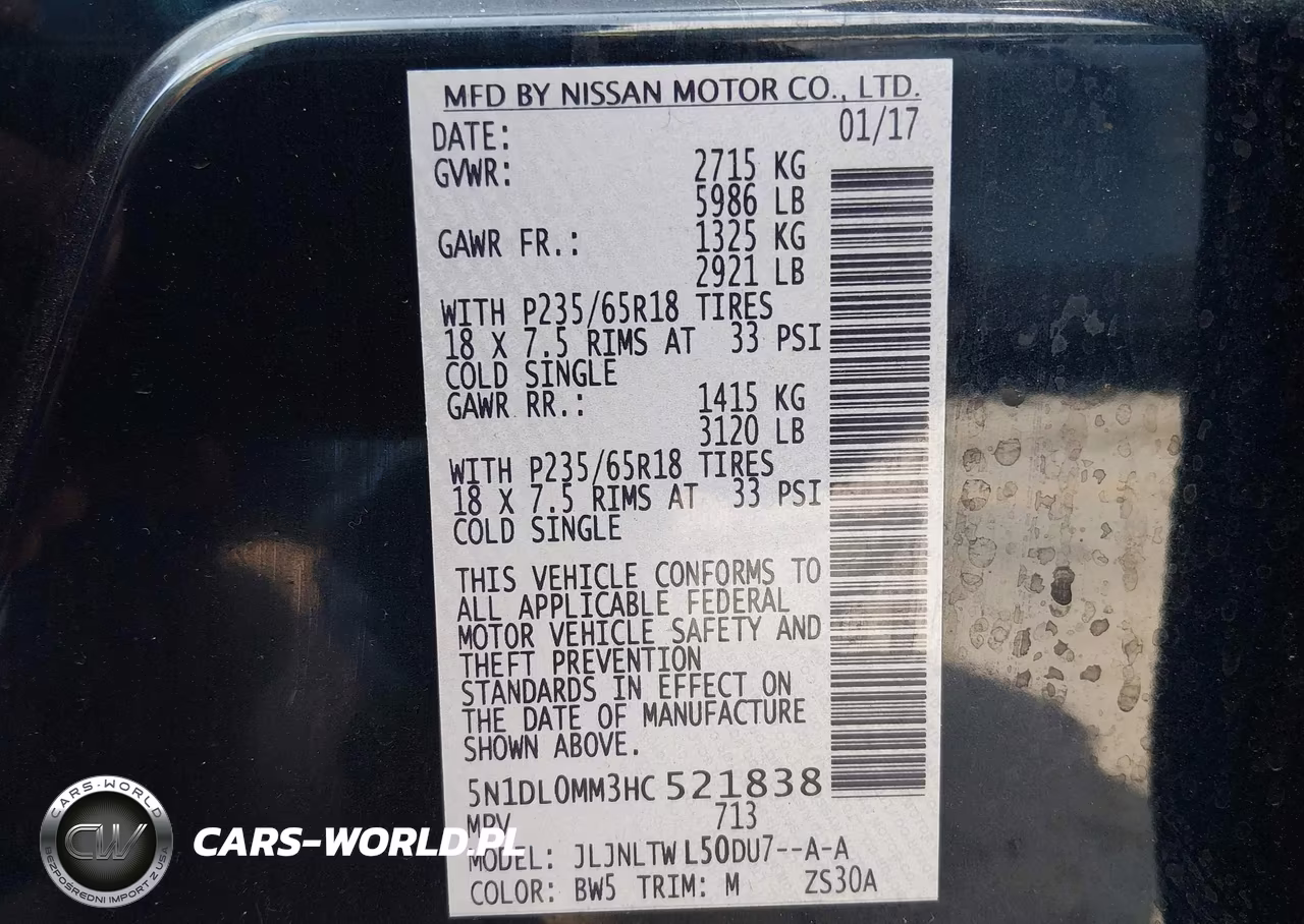 2017 Infiniti Qx60 VIN:5N1DL0MM3HC521838 - 9