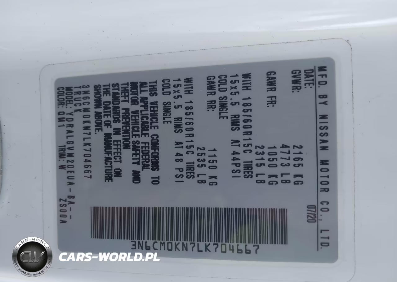 2020 Nissan Nv200 Cargo Sv Xtronic Cvt VIN:3N6CM0KN7LK704667 - 9