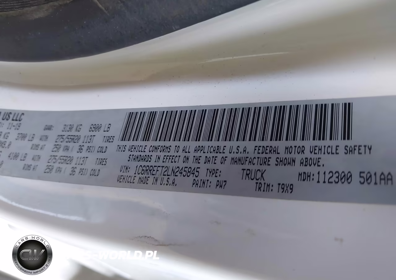 2020 Ram 1500 Lone Star 4X2 5'7 Box VIN:1C6RREFT2LN245845 - 9