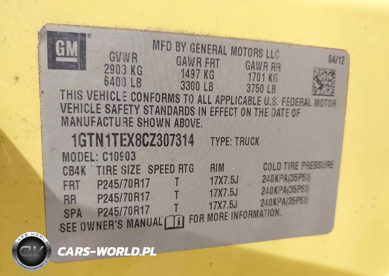 2012 GMC Sierra 1500 Work Truck VIN:1GTN1TEX8CZ307314 - 9