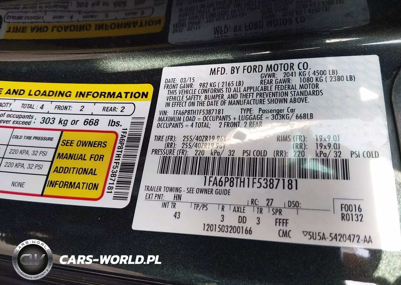 2015 Ford Mustang Ecoboost VIN:1FA6P8TH1F5387181 - 12