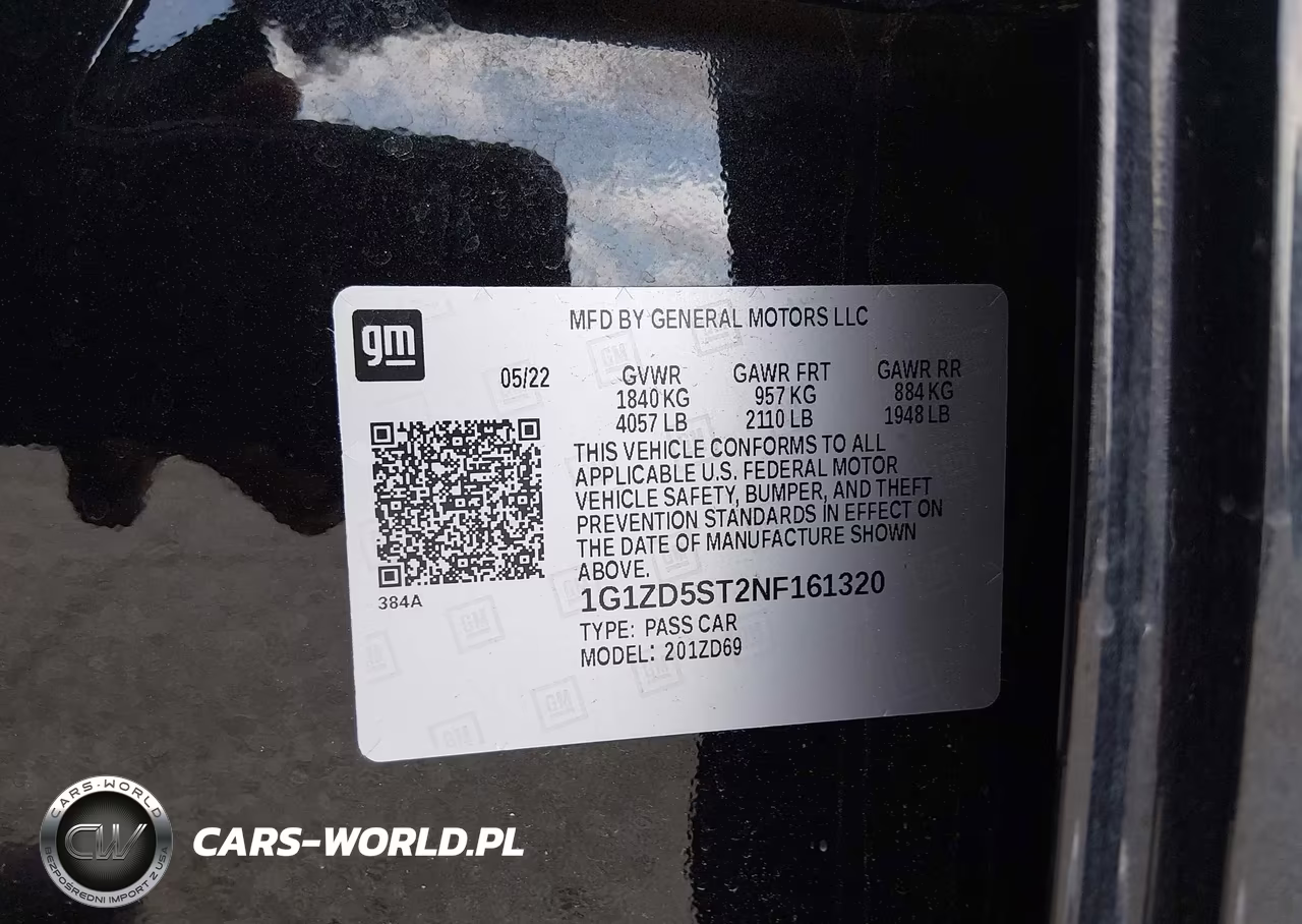2022 Chevrolet Malibu Fwd Lt VIN:1G1ZD5ST2NF161320 - 9