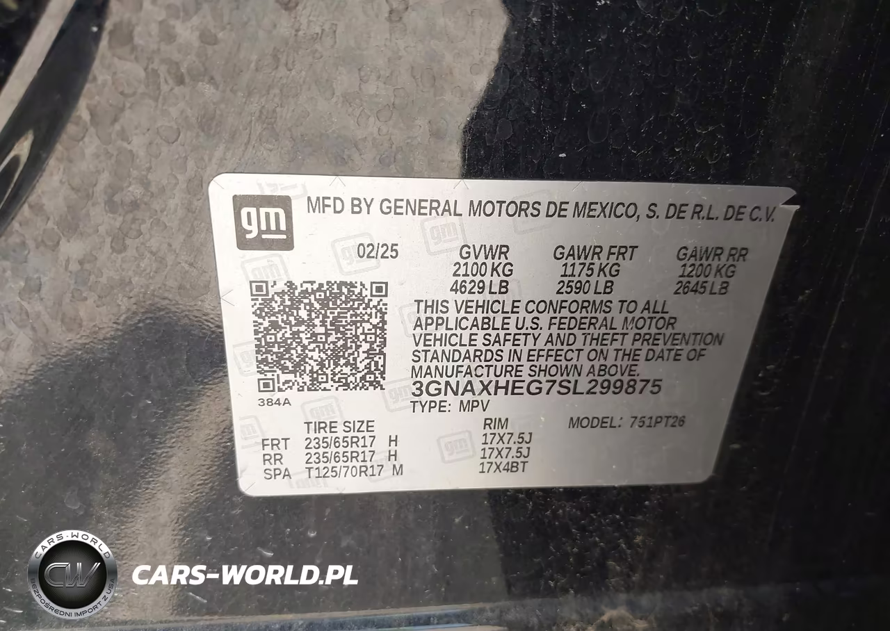 2025 Chevrolet Equinox Fwd Lt VIN:3GNAXHEG7SL299875 - 9