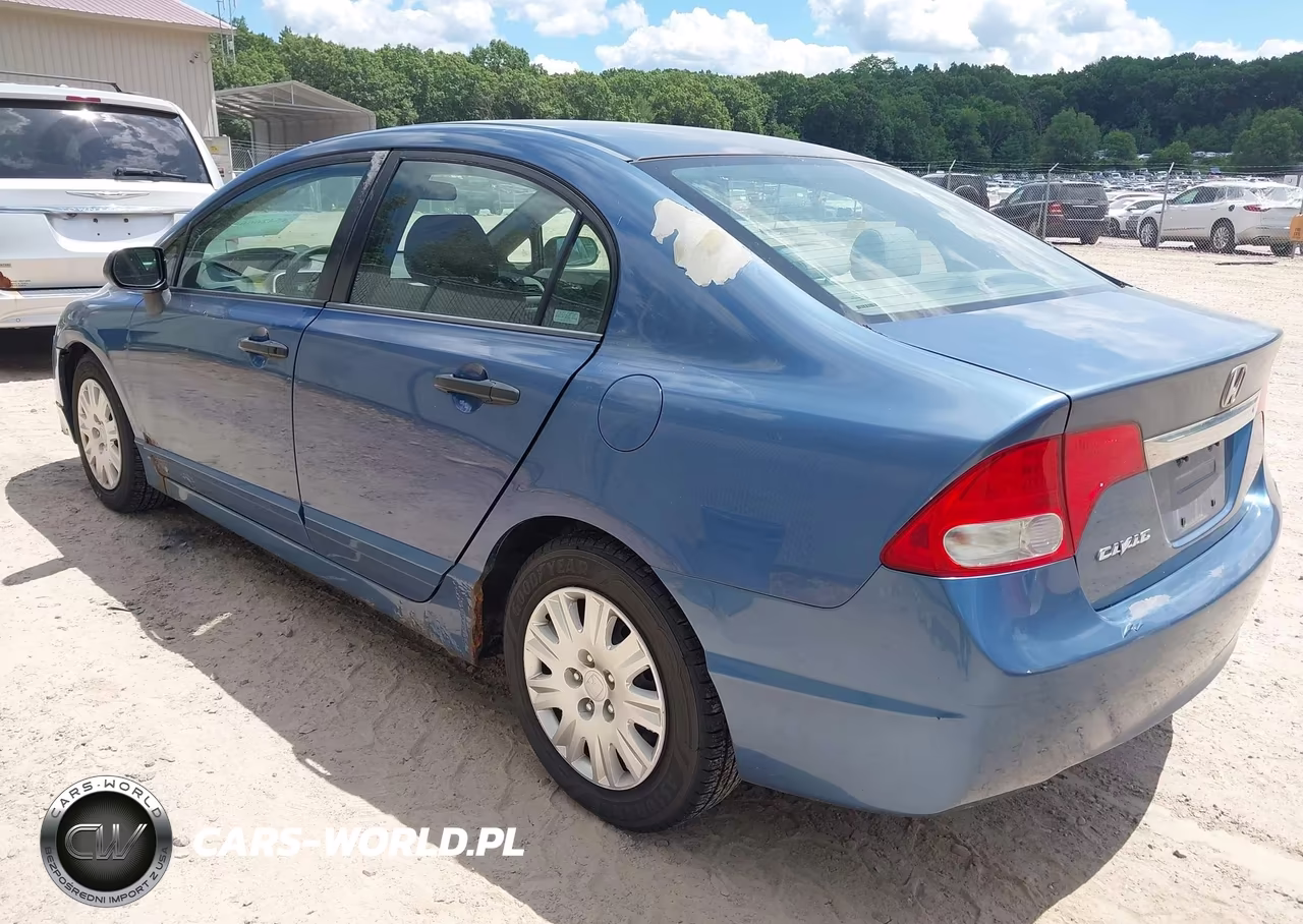 2009 Honda Civic Vp VIN:2HGFA163X9H349434 - 3