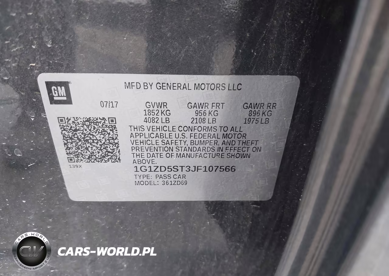 2018 Chevrolet Malibu Lt VIN:1G1ZD5ST3JF107566 - 9