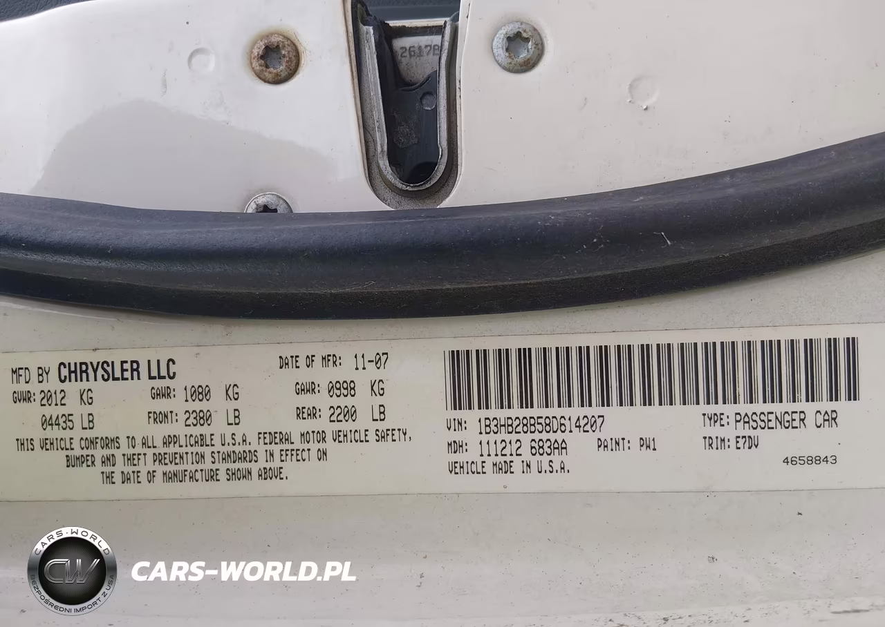 2008 Dodge Caliber Se VIN:1B3HB28B58D614207 - 9