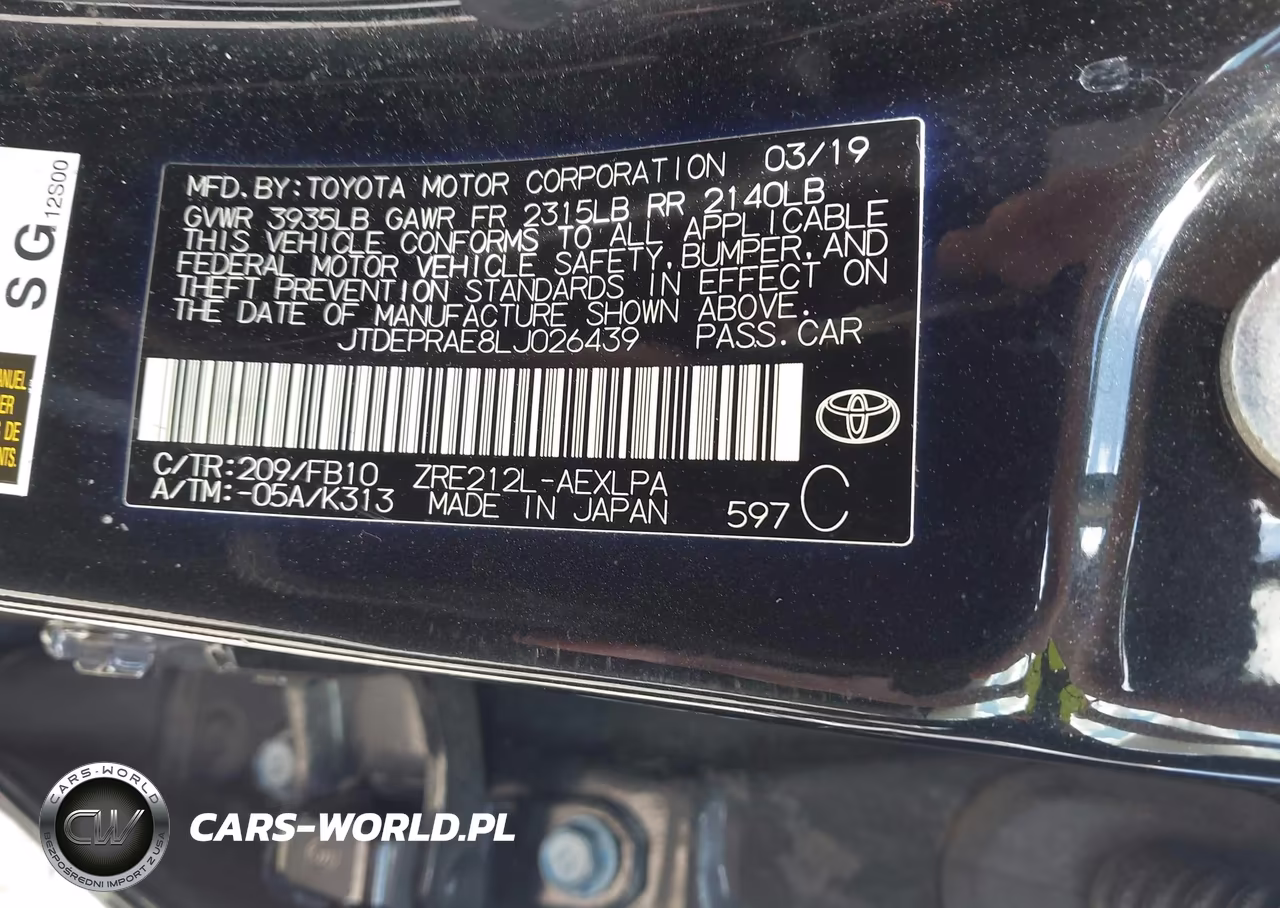2020 Toyota Corolla Le VIN:JTDEPRAE8LJ026439 - 9