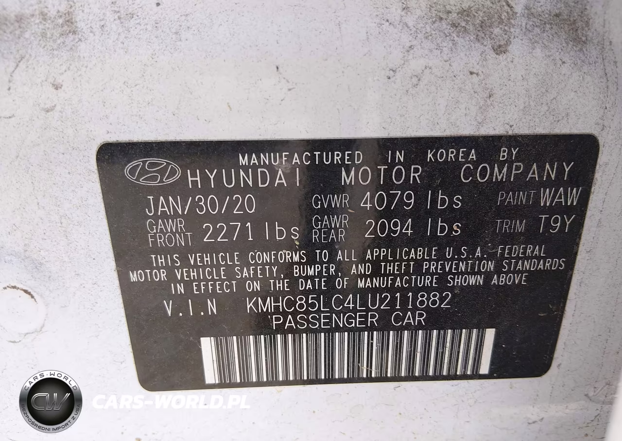 2020 Hyundai Ioniq Hybrid Sel VIN:KMHC85LC4LU211882 - 9