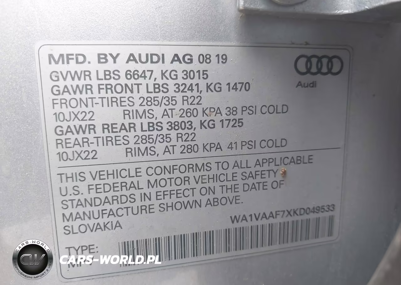 2019 Audi Q7 55 Premium VIN:WA1VAAF7XKD049533 - 9