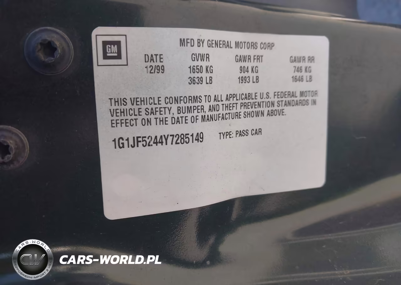 2000 Chevrolet Cavalier Ls VIN:1G1JF5244Y7285149 - 9