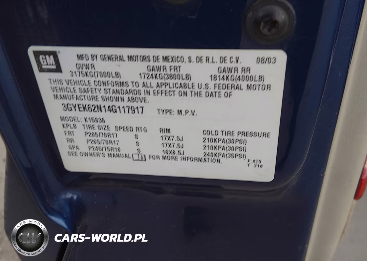 2004 Cadillac Escalade Ext Standard VIN:3GYEK62N14G117917 - 9